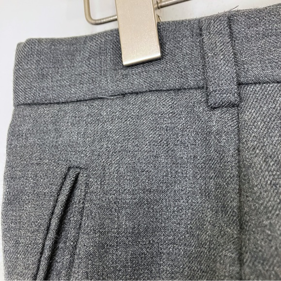 Vintage high waisted grey wool trousers mom pants petite cropped - Picture 4 of 8